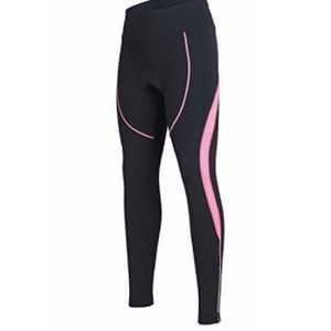 Spoear Black & Pink Padded Cycling Leggings